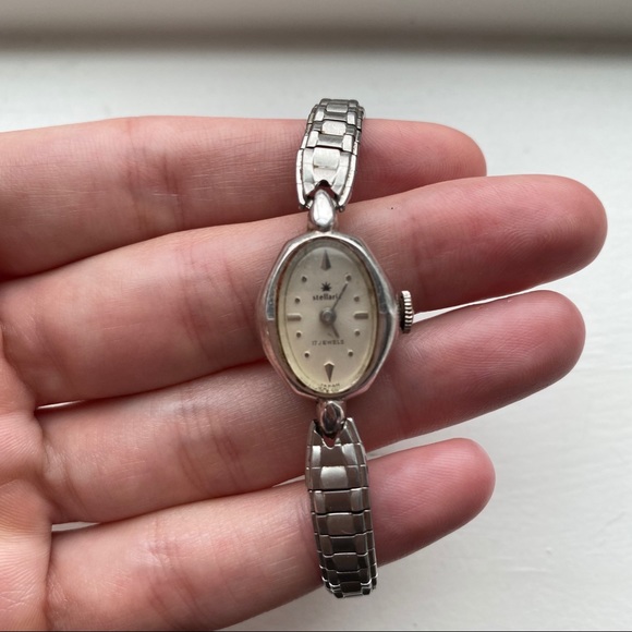 dainty silver watch